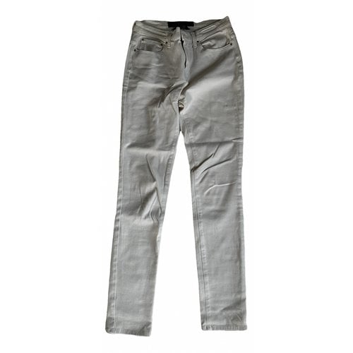 Pre-owned Jacob Cohen Slim Jeans In White