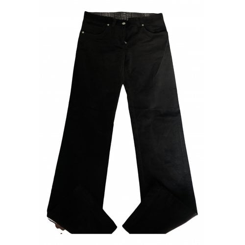 Pre-owned Zilli Velvet Slim Pants In Black