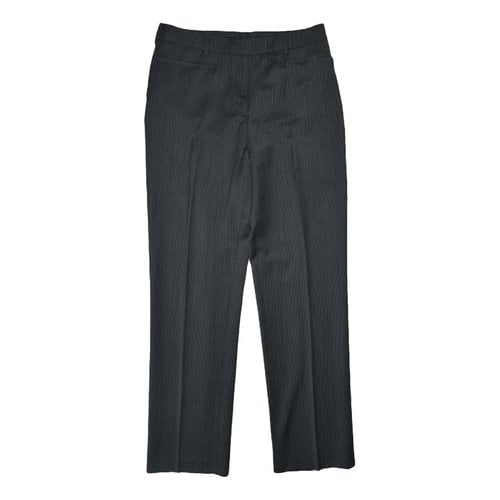 Pre-owned Sir Wool Straight Pants In Anthracite