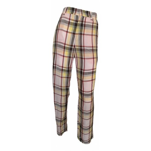 Pre-owned Missoni Straight Pants In Multicolour