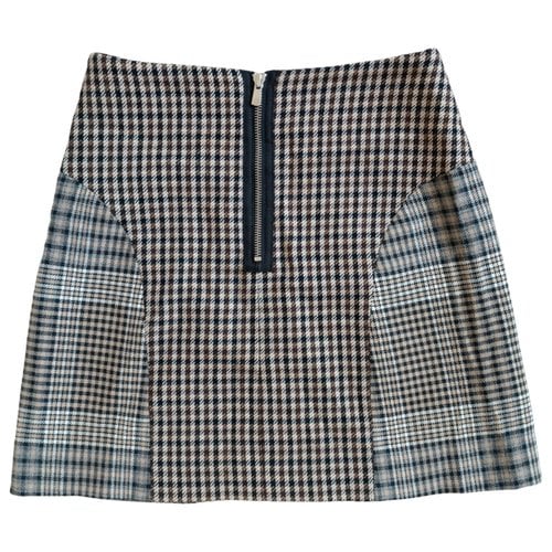 Pre-owned Maje Fall Winter 2019 Wool Mini Skirt In Brown