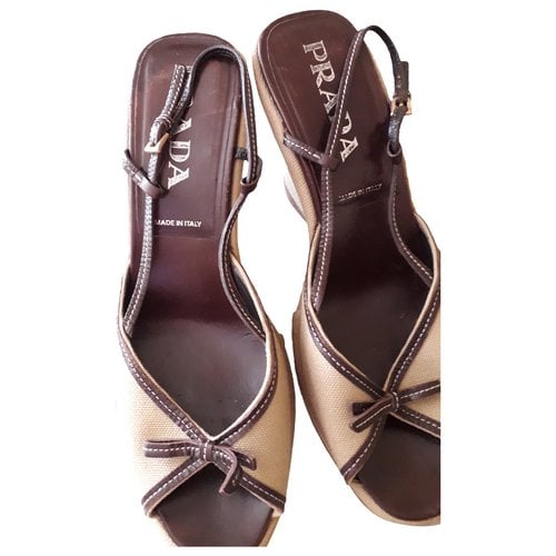 Pre-owned Prada Cloth Sandals In Other