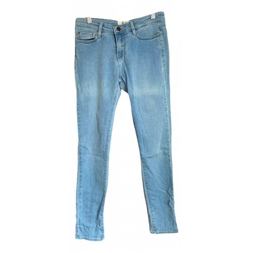 Pre-owned Acquaverde Slim Pants In Blue