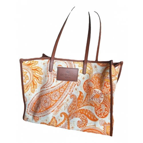 Pre-owned Etro Cloth Handbag In Orange
