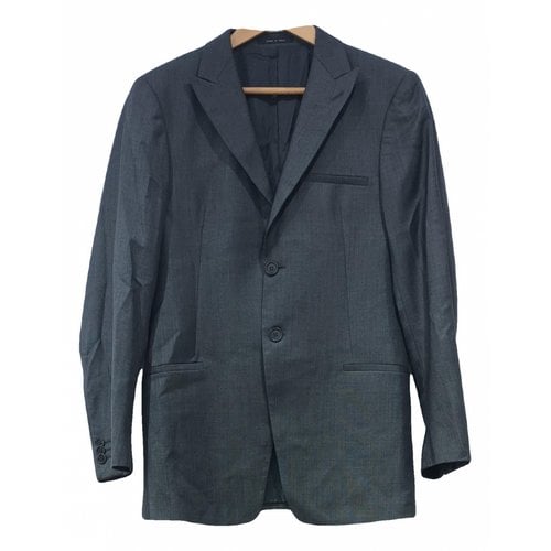 Pre-owned Emporio Armani Wool Jacket In Grey