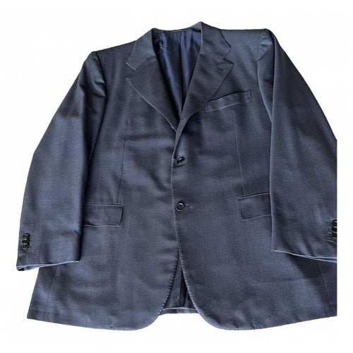 Pre-owned Kiton Wool Jacket In Blue