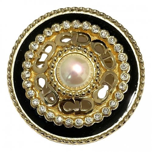 Pre-owned Dior Monogramme Pin & Brooche In Gold