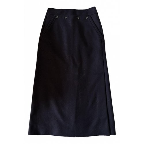 Pre-owned Jil Sander Wool Skirt In Blue