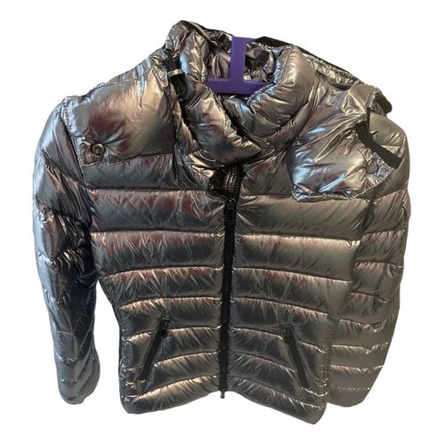 Pre-owned Moncler Classic Caban In Silver