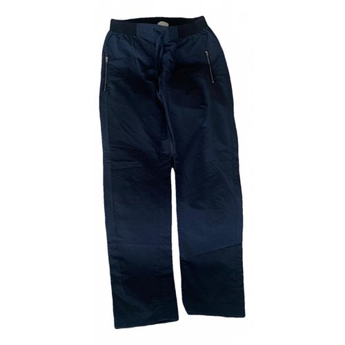 Pre-owned Rue Blanche Trousers In Blue