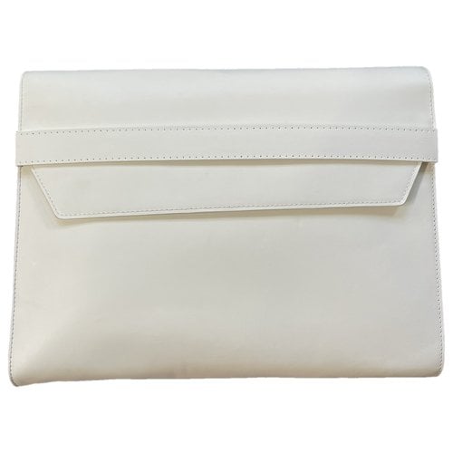 Pre-owned Maison Margiela Leather Bag In White