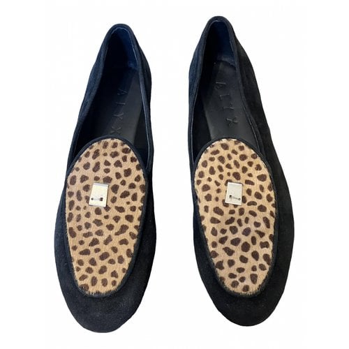 Pre-owned Alyx Leather Flats In Black