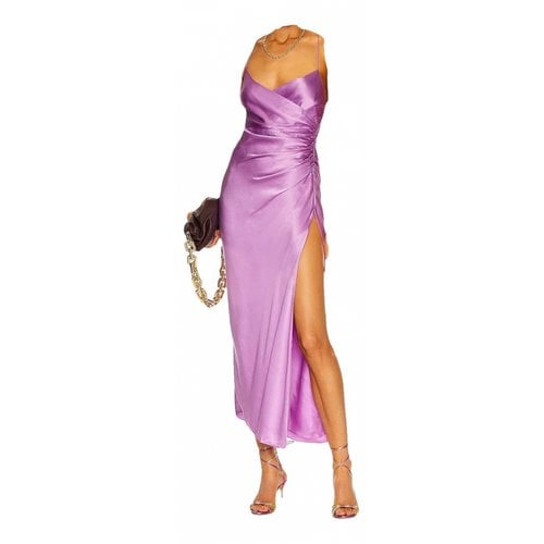 Pre-owned The Sei Silk Maxi Dress In Purple