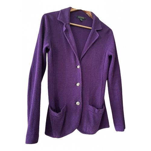 Pre-owned Lauren Ralph Lauren Short Vest In Purple