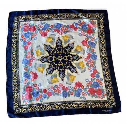 Pre-owned Pierre Balmain Silk Handkerchief In Multicolour