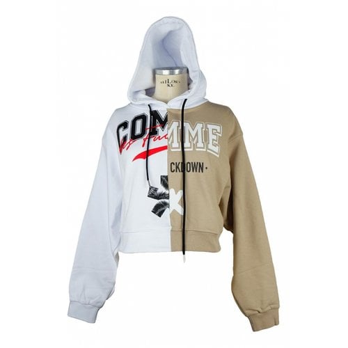 Pre-owned Comme Des Fuckdown Sweatshirt In White