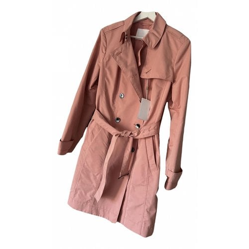 Pre-owned Hugo Boss Trench Coat In Pink