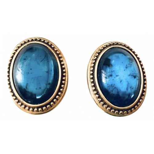 Pre-owned Saint Laurent Earrings In Blue