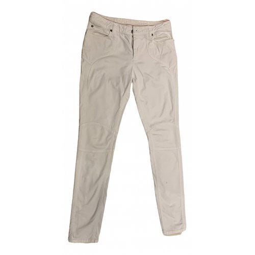 Pre-owned Louis Vuitton Carot Pants In White