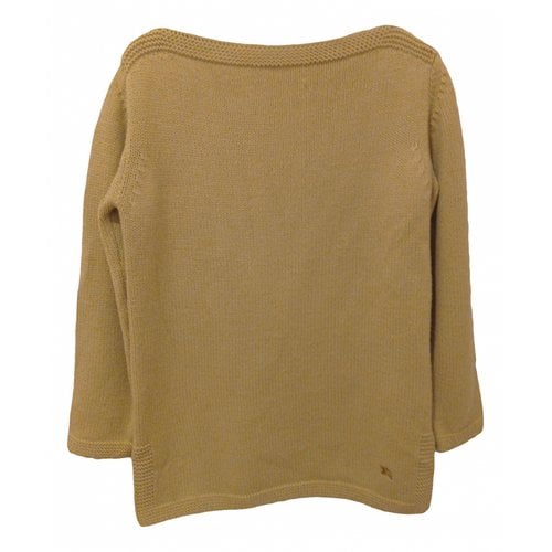 Pre-owned Burberry Wool Jumper In Green