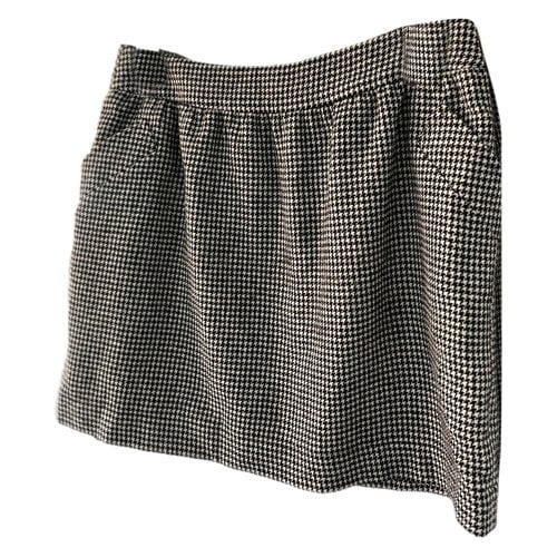 Pre-owned Des Petits Hauts Wool Mini Skirt In Black