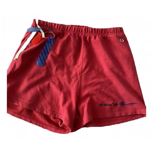 Pre-owned Off-white Short In Red