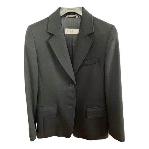 Pre-owned Max Mara Cashmere Jacket In Black