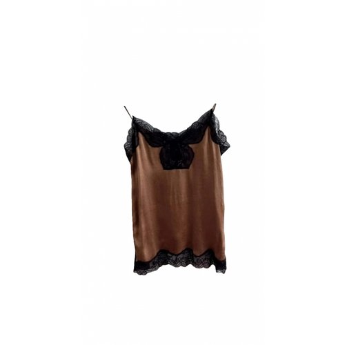 Pre-owned Zadig & Voltaire Silk Blouse In Brown