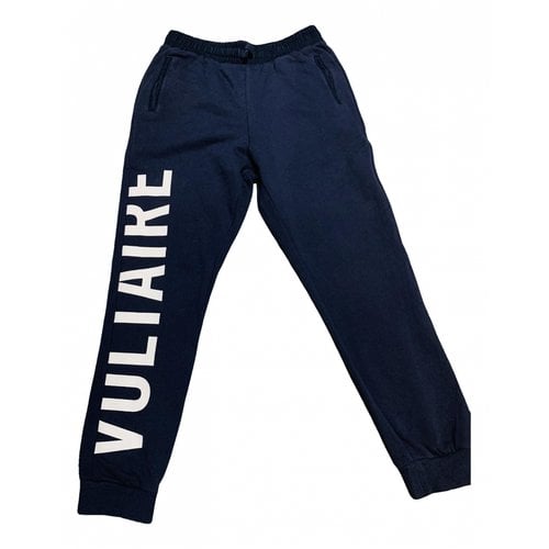 Pre-owned Zadig & Voltaire Trousers In Navy