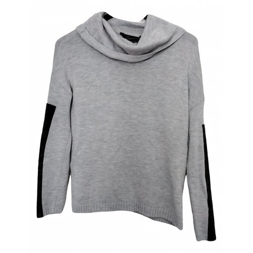 Pre-owned Bcbg Max Azria Wool Jumper In Grey