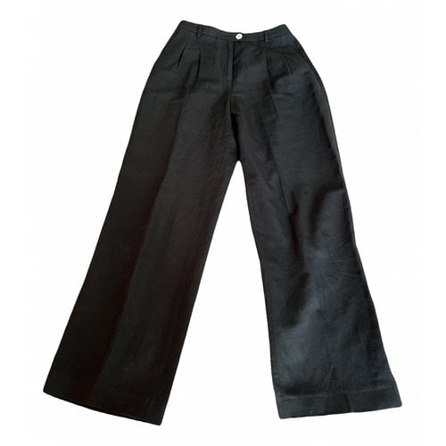 Pre-owned Rouje Trousers In Black