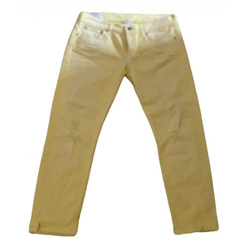 Pre-owned Dondup Jeans In Yellow