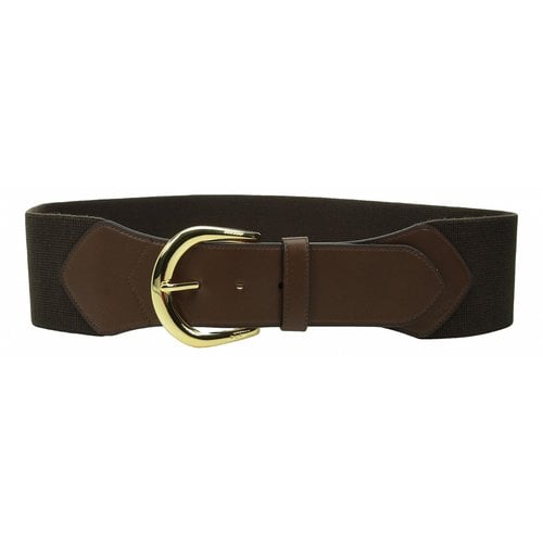 Pre-owned Lauren Ralph Lauren Vegan Leather Belt In Brown