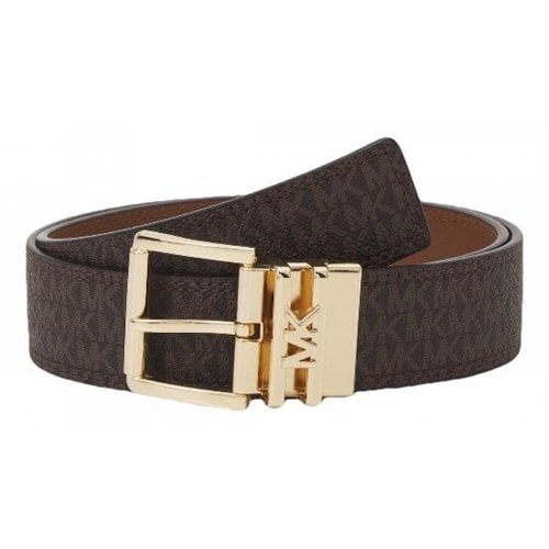 Pre-owned Michael Kors Leather Belt In Brown