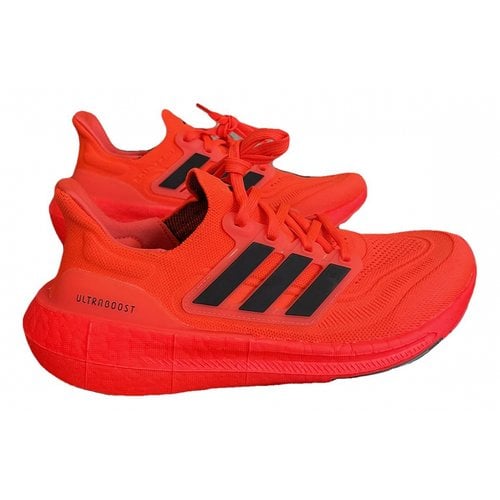 Pre-owned Adidas Originals Ultraboost Cloth Trainers In Orange