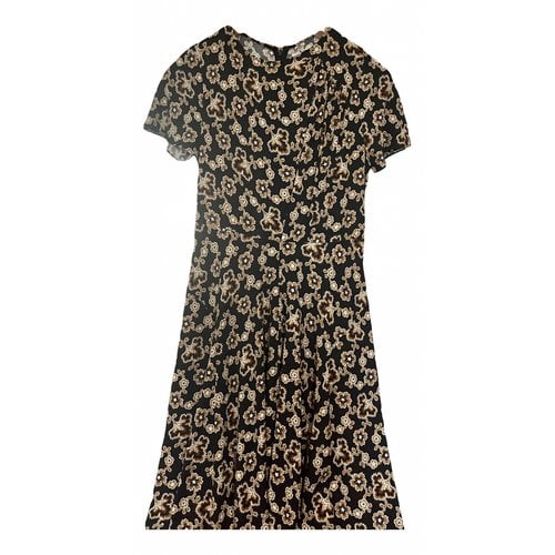Pre-owned Isabel Marant Étoile Silk Mid-length Dress In Brown