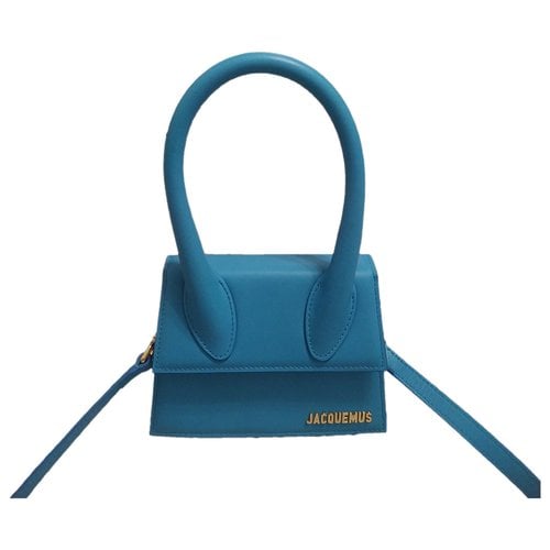 Pre-owned Jacquemus Chiquito Leather Handbag In Blue
