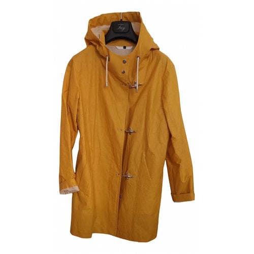 Pre-owned Fay Trench Coat In Yellow