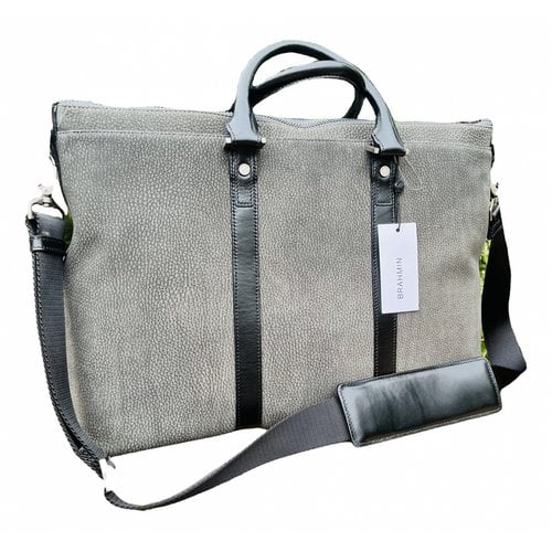Pre-owned Brahmin 24h Bag In Grey