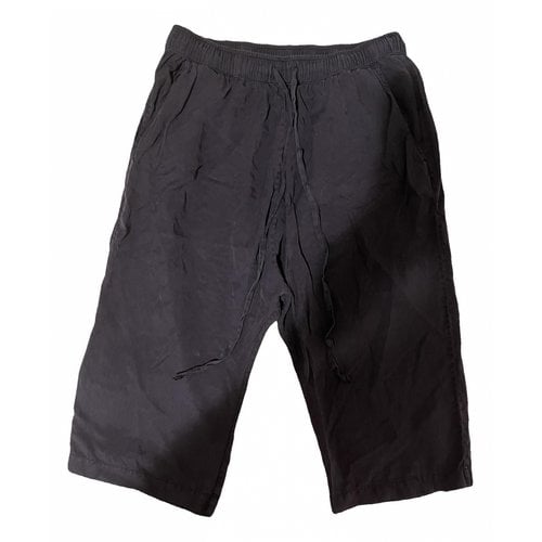 Pre-owned Clu Silk Shorts In Navy