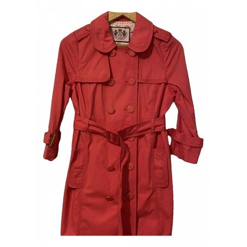 Pre-owned Juicy Couture Trench Coat In Pink