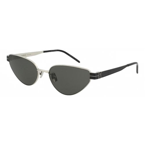 Pre-owned Saint Laurent Sunglasses In Grey