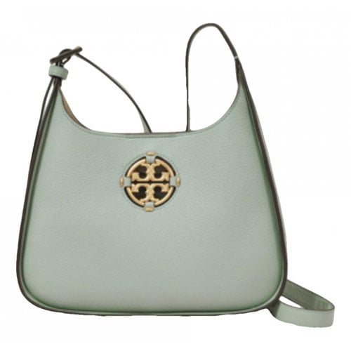 Pre-owned Tory Burch Leather Crossbody Bag In Blue