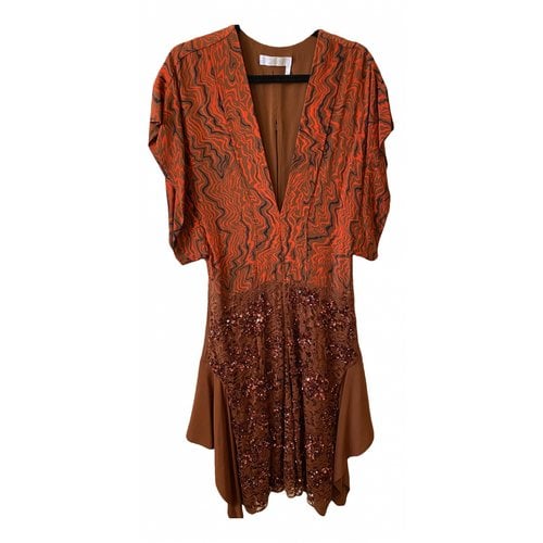 Pre-owned Chloé Mid-length Dress In Brown