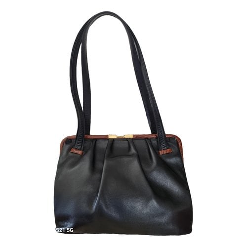 Pre-owned Colombo Leather Handbag In Black