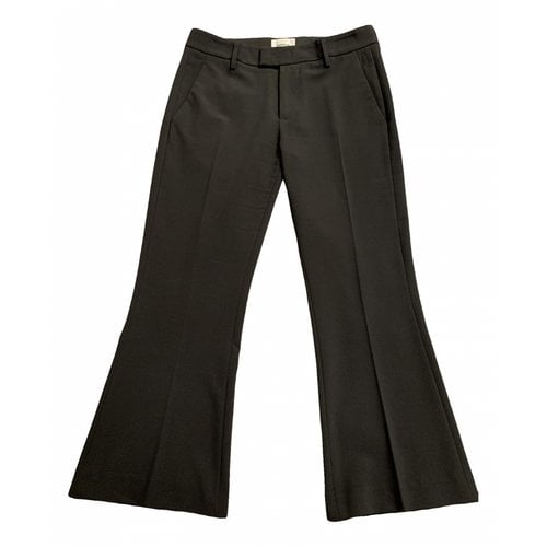 Pre-owned Dondup Wool Trousers In Green