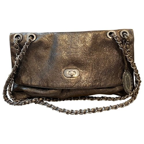 Pre-owned Elie Tahari Leather Handbag In Silver