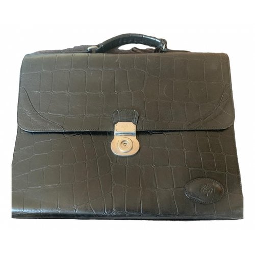 Pre-owned Mulberry Farringdon Leather Bag In Black