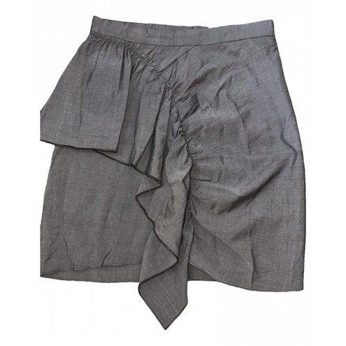 Pre-owned Isabel Marant Étoile Mini Skirt In Anthracite