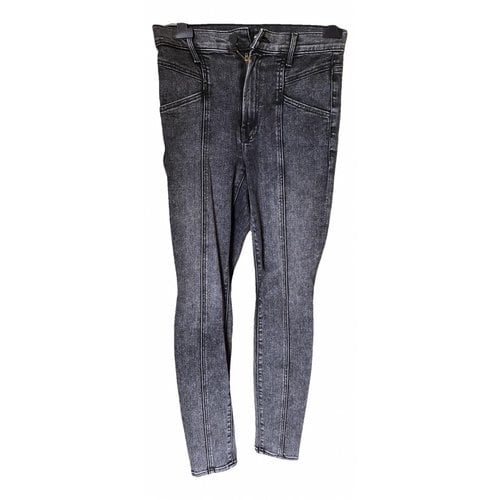 Pre-owned Mother Mslim Jeans In Anthracite